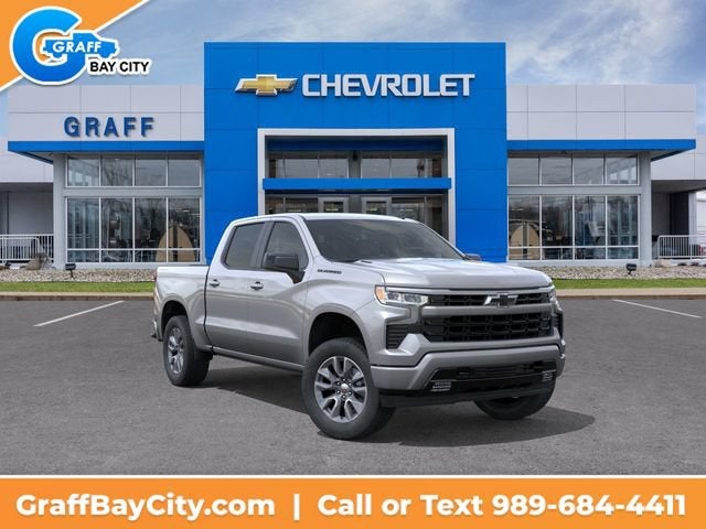 2026 Chevrolet Silverado 1500 RST in Sterling Gray Metallic — front three-quarter view