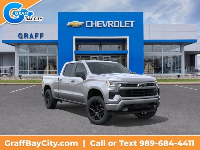 2026 Chevrolet Silverado 1500 RST in Sterling Gray Metallic — front three-quarter view