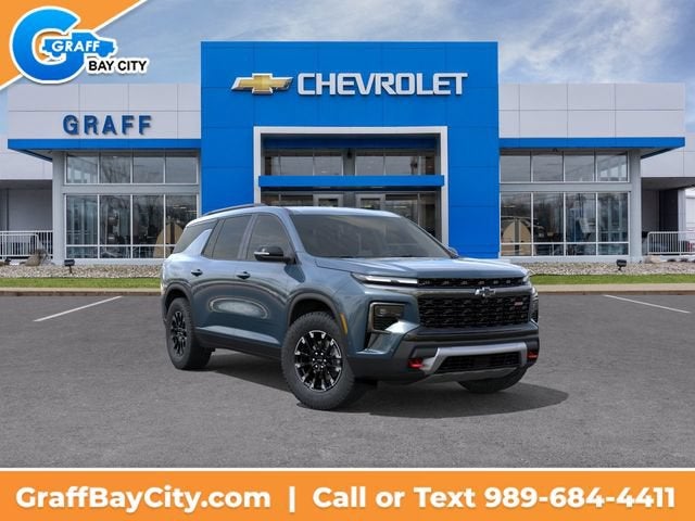 2026 Chevrolet Traverse Z71 in Lakeshore Blue Metallic — front three-quarter view
