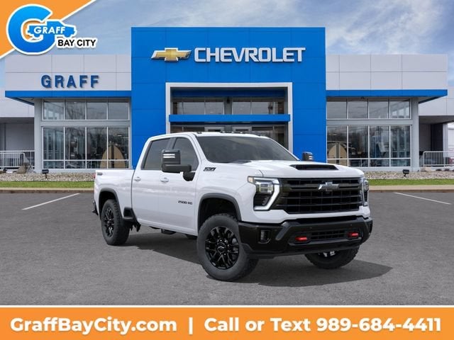 2026 Chevrolet Silverado 2500 HD LT in Summit White — front three-quarter view