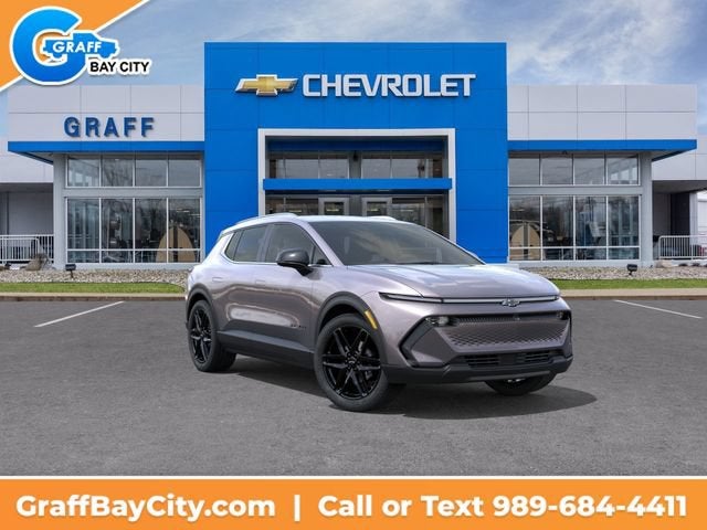 2026 Chevrolet Equinox EV LT in Galaxy Gray Metallic — front three-quarter view