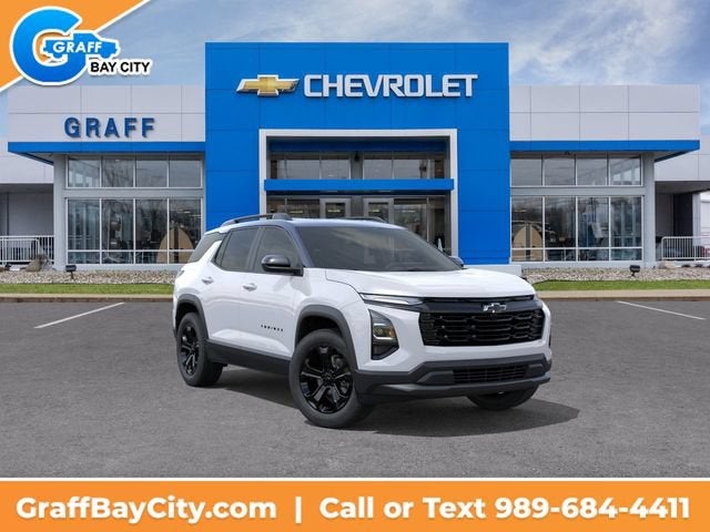 2026 Chevrolet Equinox LT in Summit White — front three-quarter view