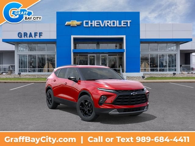 2026 Chevrolet Blazer 2LT in Radiant Red Tintcoat — front three-quarter view