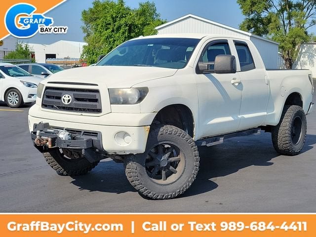 2011 Toyota Tundra Grade 5.7L V8 in White — front three-quarter view