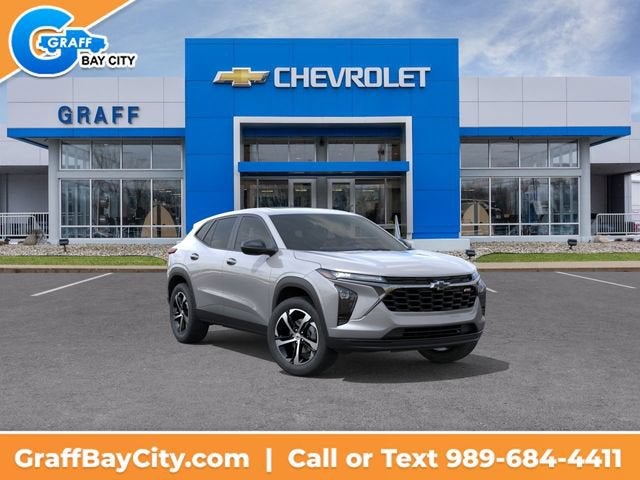 2026 Chevrolet Trax 1RS in Sterling Gray Metallic — front three-quarter view